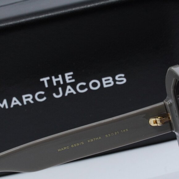 Marc Jacobs MARC 659/S 0KB7 HA Geometric Sunglasses - Grey/Brown main image 4